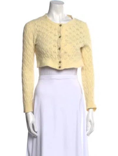 Pre-owned Marc Jacobs Wool Crew Neck Sweater In Yellow