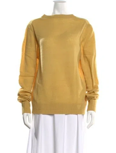 Pre-owned Marc Jacobs Wool Crew Neck Sweater In Yellow