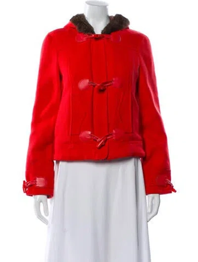 Pre-owned Marc Jacobs Wool Evening Jacket In Red