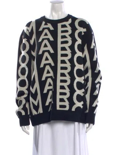 Pre-owned Marc Jacobs Wool Graphic Print Sweater In Multicolor