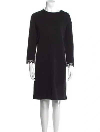 Pre-owned Marc Jacobs Wool Knee-length Dress In Black