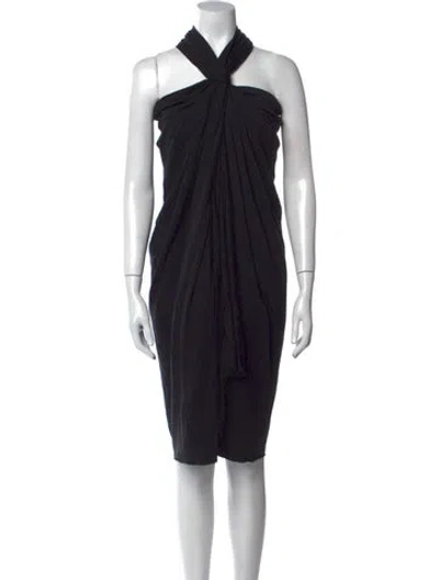 Pre-owned Marc Jacobs Wool Knee-length Dress In Black