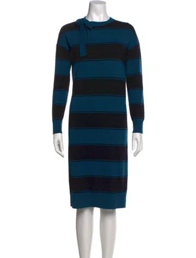 Pre-owned Marc Jacobs Wool Knee-length Dress In Black