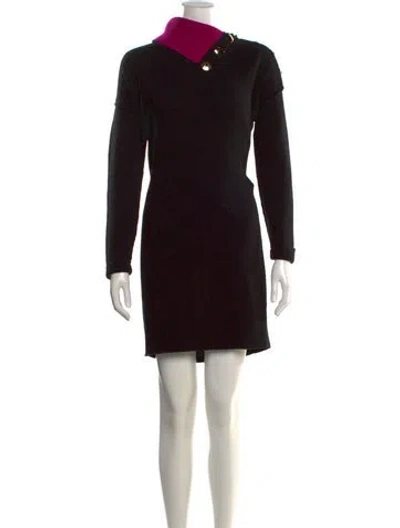 Pre-owned Marc Jacobs Wool Knee-length Dress In Black