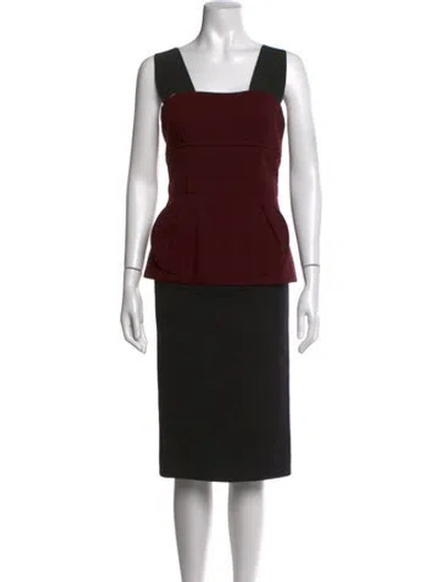 Pre-owned Marc Jacobs Wool Knee-length Dress In Black
