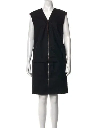 Pre-owned Marc Jacobs Wool Knee-length Dress In Black
