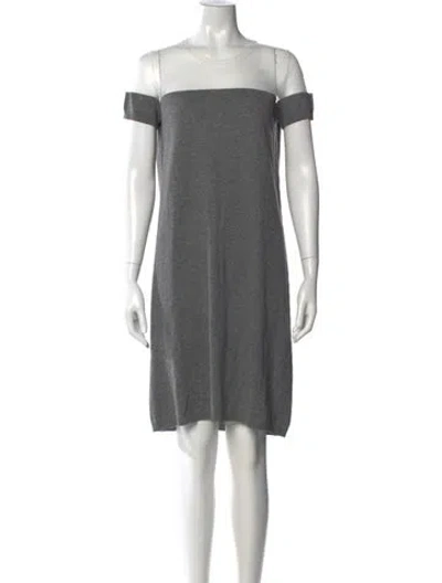 Pre-owned Marc Jacobs Wool Knee-length Dress W/ Tags In Gray