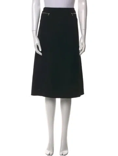 Pre-owned Marc Jacobs Wool Knee-length Skirt In Black