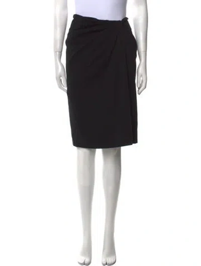 Pre-owned Marc Jacobs Wool Knee-length Skirt In Black