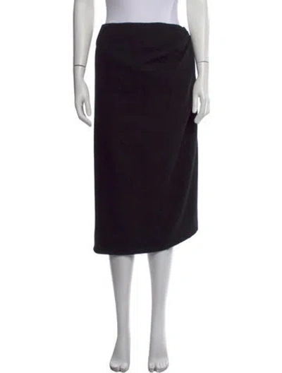 Pre-owned Marc Jacobs Wool Knee-length Skirt In Black