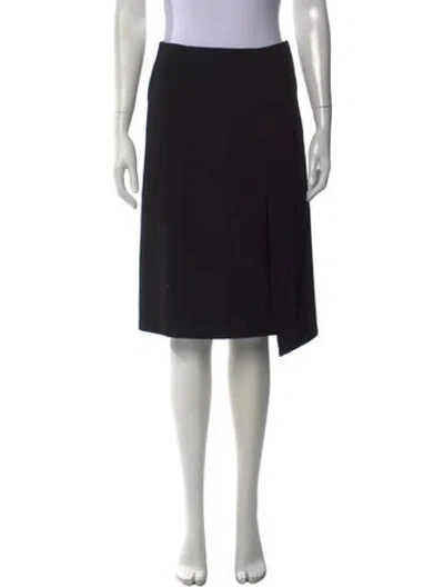 Pre-owned Marc Jacobs Wool Knee-length Skirt In Black