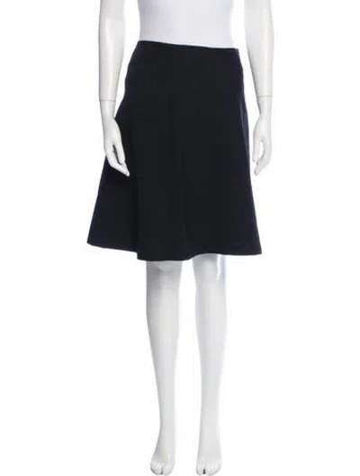 Pre-owned Marc Jacobs Wool Knee-length Skirt In Blue