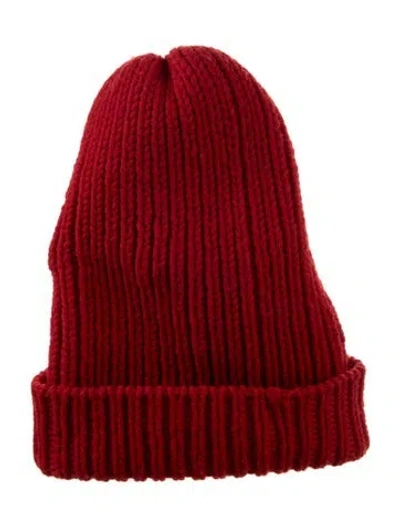 Pre-owned Marc Jacobs Wool Knit Beanie In Red