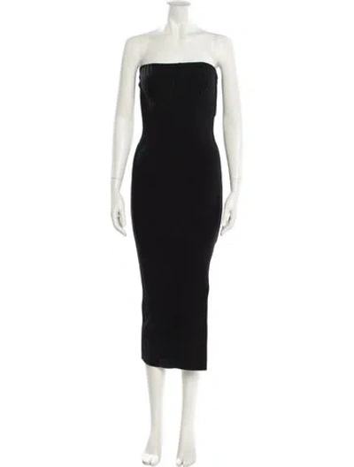 Pre-owned Marc Jacobs Wool Midi Length Dress In Black