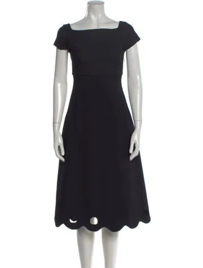 Pre-owned Marc Jacobs Wool Midi Length Dress In Black