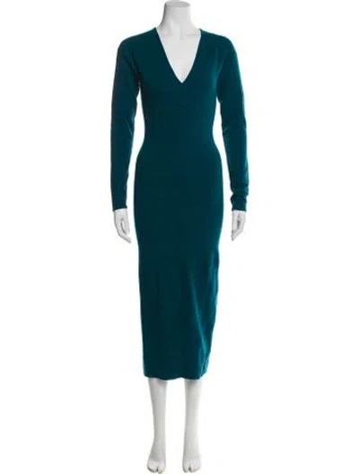 Pre-owned Marc Jacobs Wool Midi Length Dress In Blue