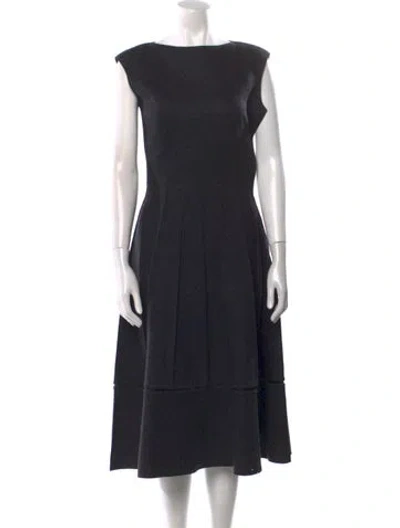 Pre-owned Marc Jacobs Wool Midi Length Dress In Gray