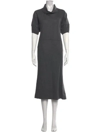 Pre-owned Marc Jacobs Wool Midi Length Dress In Grey