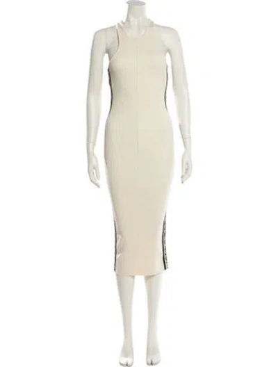 Pre-owned Marc Jacobs Wool Midi Length Dress In Neutral