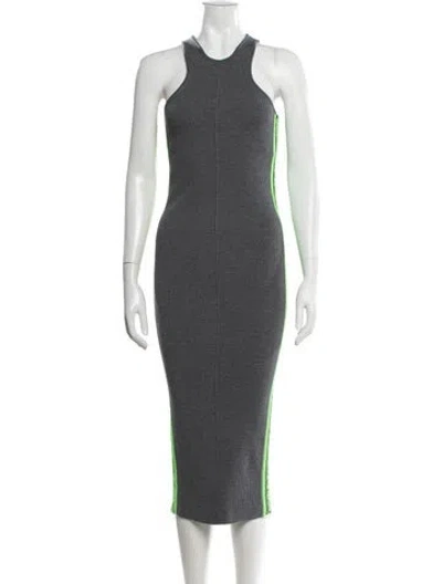 Pre-owned Marc Jacobs Wool Midi Length Dress W/ Tags In Grey