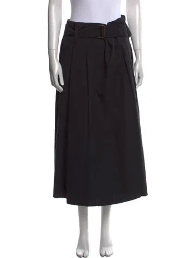 Pre-owned Marc Jacobs Wool Midi Length Skirt In Black