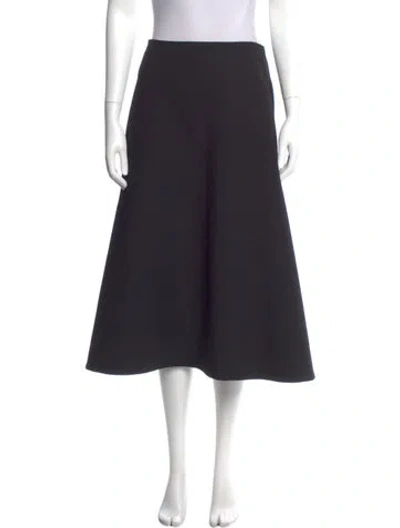 Pre-owned Marc Jacobs Wool Midi Length Skirt In Black