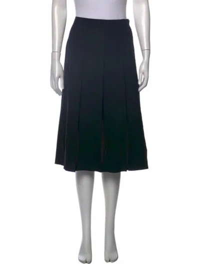 Pre-owned Marc Jacobs Wool Midi Length Skirt In Black
