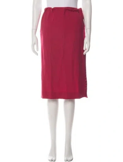 Pre-owned Marc Jacobs Wool Midi Length Skirt In Pink