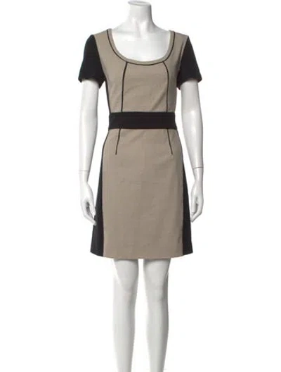 Pre-owned Marc Jacobs Wool Mini Dress In Black