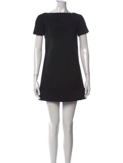 Pre-owned Marc Jacobs Wool Mini Dress In Black