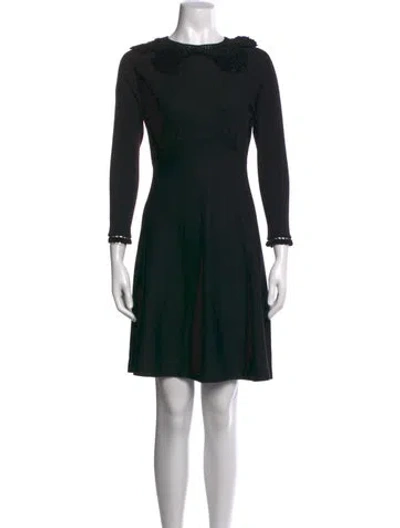 Pre-owned Marc Jacobs Wool Mini Dress In Black