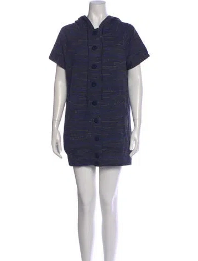 Pre-owned Marc Jacobs Wool Mini Dress In Gray