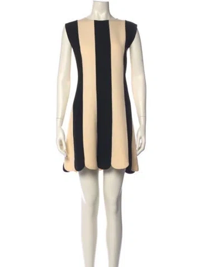 Pre-owned Marc Jacobs Wool Mini Dress In Neutral