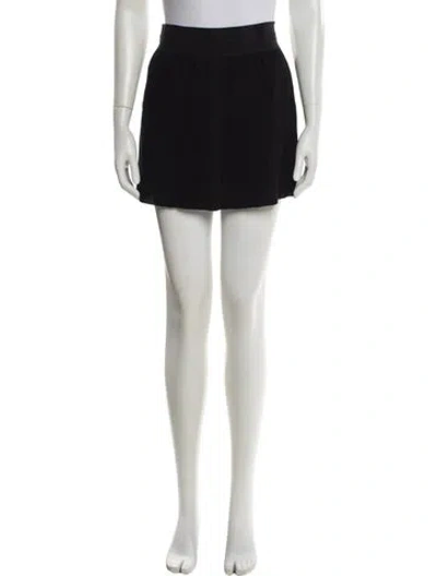 Pre-owned Marc Jacobs Wool Mini Skirt In Black