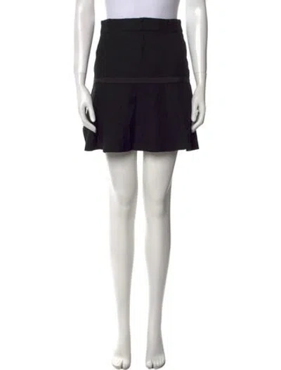 Pre-owned Marc Jacobs Wool Mini Skirt In Black