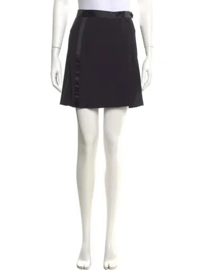 Pre-owned Marc Jacobs Wool Mini Skirt In Black
