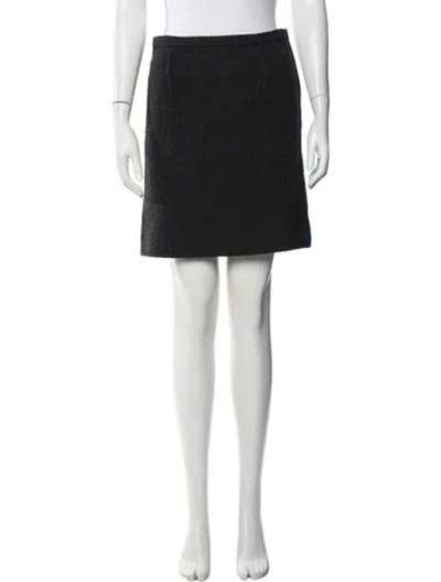 Pre-owned Marc Jacobs Wool Mini Skirt In Black