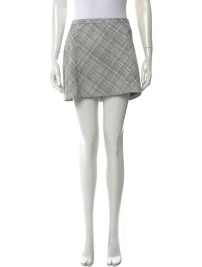 Pre-owned Marc Jacobs Wool Mini Skirt In Gray