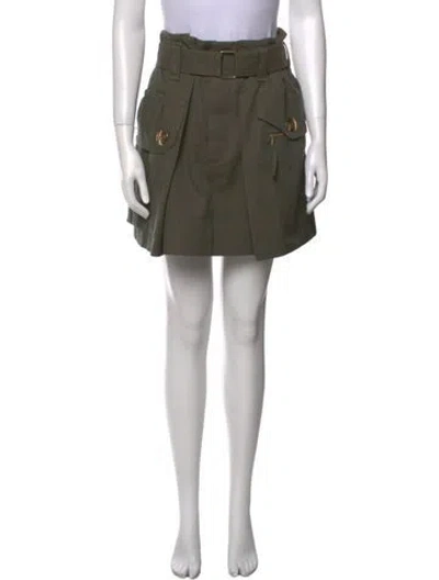 Pre-owned Marc Jacobs Wool Mini Skirt In Green