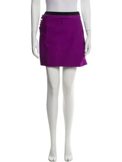 Pre-owned Marc Jacobs Wool Mini Skirt In Purple
