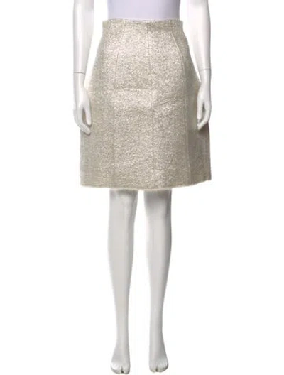 Pre-owned Marc Jacobs Wool Mini Skirt In White