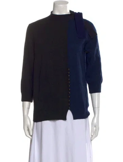 Pre-owned Marc Jacobs Wool Mock Neck Sweater In Black