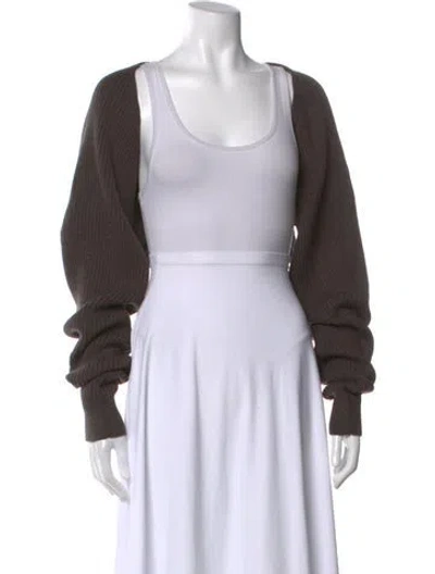 Pre-owned Marc Jacobs Wool Open Front Sweater W/ Tags In Blue