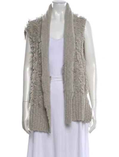 Pre-owned Marc Jacobs Wool Open Front Sweater W/ Tags In Gray
