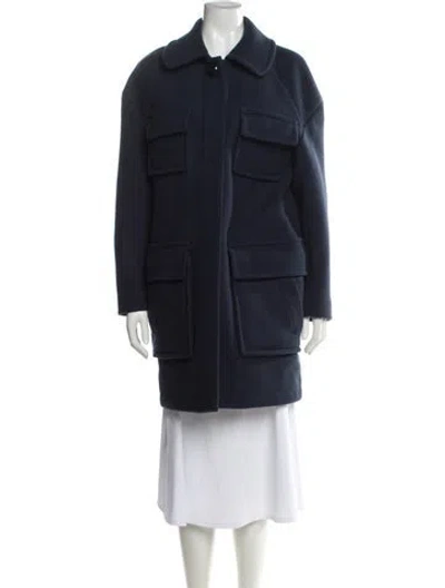 Pre-owned Marc Jacobs Wool Parka In Blue