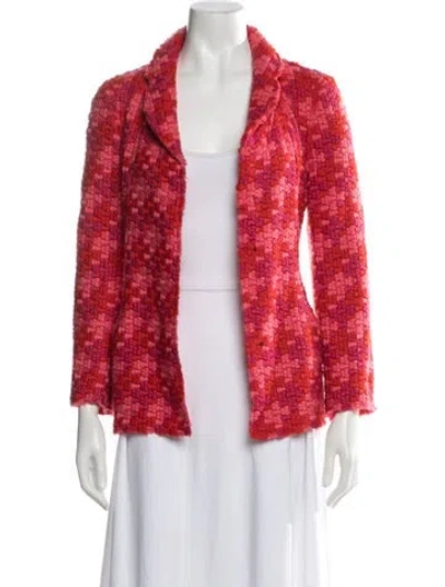 Pre-owned Marc Jacobs Wool Patterned Jacket In Red