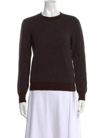 Pre-owned Marc Jacobs Wool Patterned Sweater In Brown