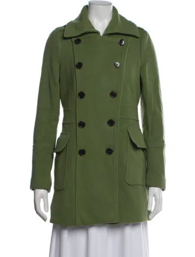Pre-owned Marc Jacobs Wool Peacoat In Green