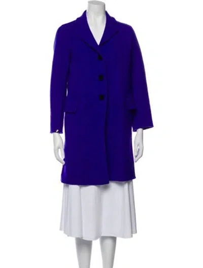 Pre-owned Marc Jacobs Wool Peacoat In Purple