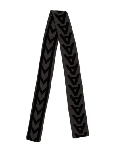 Pre-owned Marc Jacobs Wool Printed Scarf In Multi